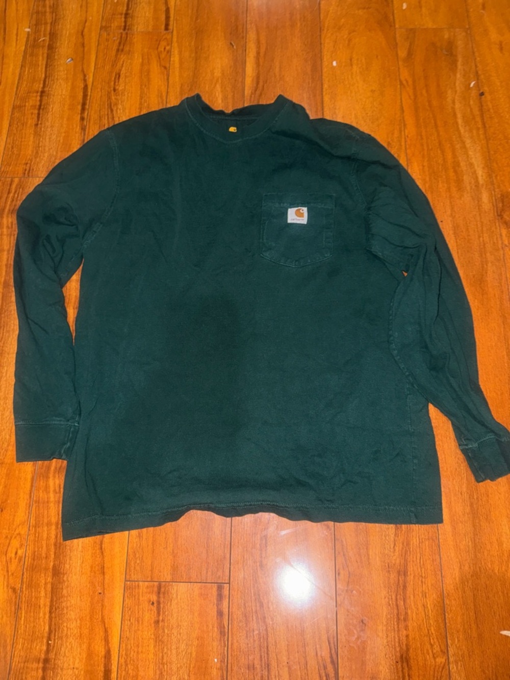 Carhartt Forest Green Long Sleeve Pocket Shirt